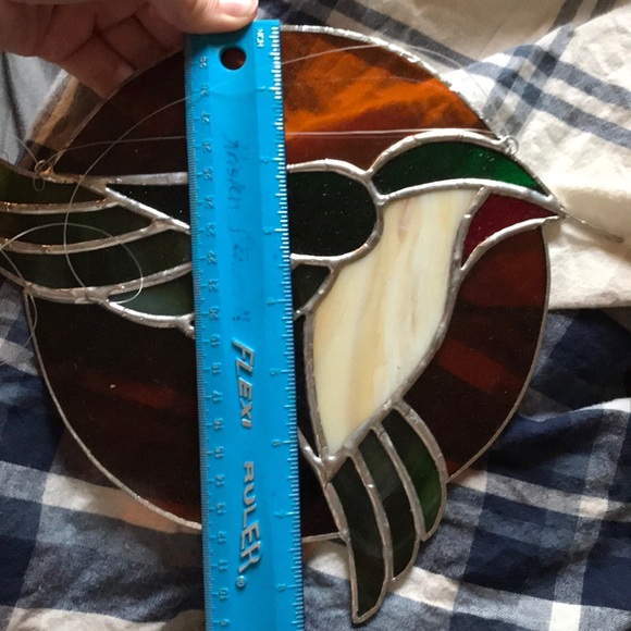 Glass hummingbird decoration - Picture 5 of 7